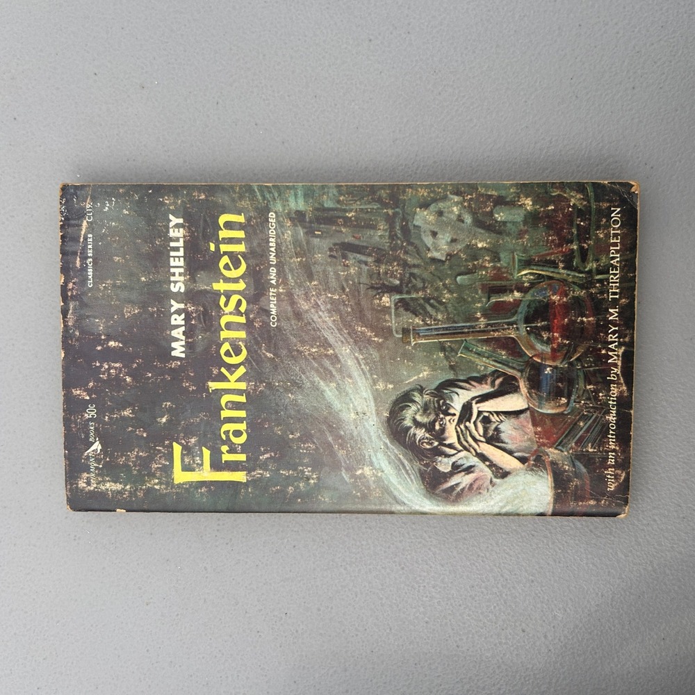 Frankenstein Mary Shelley Airmont Classic Vintage Paperback CL19 Unabridged